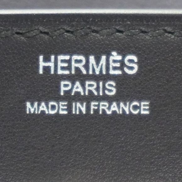 HERMES Hermes Birkin 25 Lock Handbag Black Silver Hardware Eva Color B Engrav... - Picture 14 of 16
